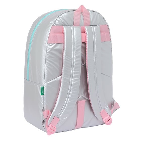 Mochila Adaptable A Carro Benetton "Silver"30 x 46 x 14 cm.