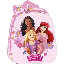 Mochila 3D Princesas Disney27 x 33 x 10 cm.