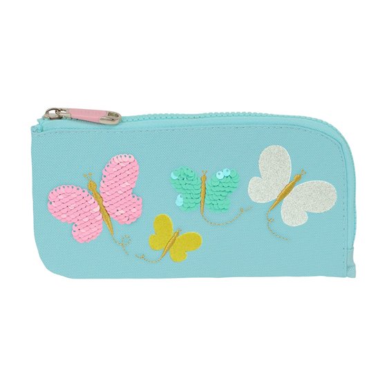 Portatodo Plano Reciclado Moos "Butterflies"23 x 11 cm.