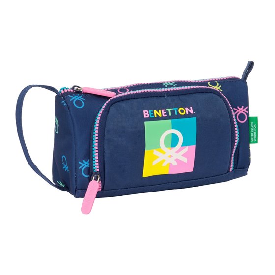 Portatodo Con Bolsillo Desplegable Vacio Benetton "Cool"20 x 11 x 8,5 cm.