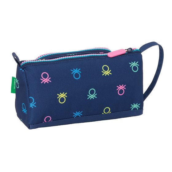 Portatodo Con Bolsillo Desplegable Vacio Benetton "Cool"20 x 11 x 8,5 cm.
