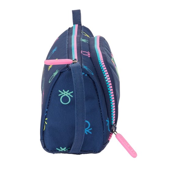 Portatodo Con Bolsillo Desplegable Vacio Benetton "Cool"20 x 11 x 8,5 cm.