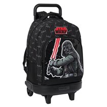 Mochila Grande Con Ruedas Compact Ext.Simple Star Wars "The Fighter"33 x 45 x 22 cm.