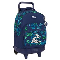 Mochila Grande Con Ruedas Compact Extraible El Niño "Glassy"33 x 45 x 22 cm.