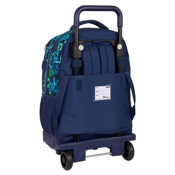 Mochila Grande Con Ruedas Compact Extraible El Niño "Glassy"33 x 45 x 22 cm.