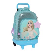 Mochila Grande Con Ruedas Compact Extraible Frozen Ii "Hello Spring"33 x 45 x 22 cm.