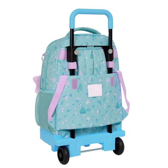 Mochila Grande Con Ruedas Compact Extraible Frozen Ii "Hello Spring"33 x 45 x 22 cm.