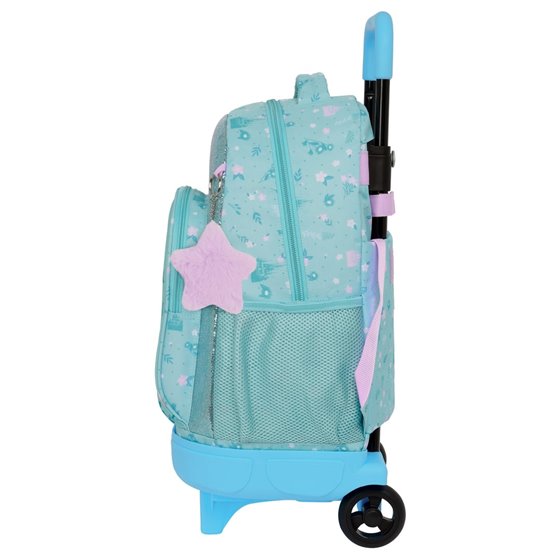 Mochila Grande Con Ruedas Compact Extraible Frozen Ii "Hello Spring"33 x 45 x 22 cm.