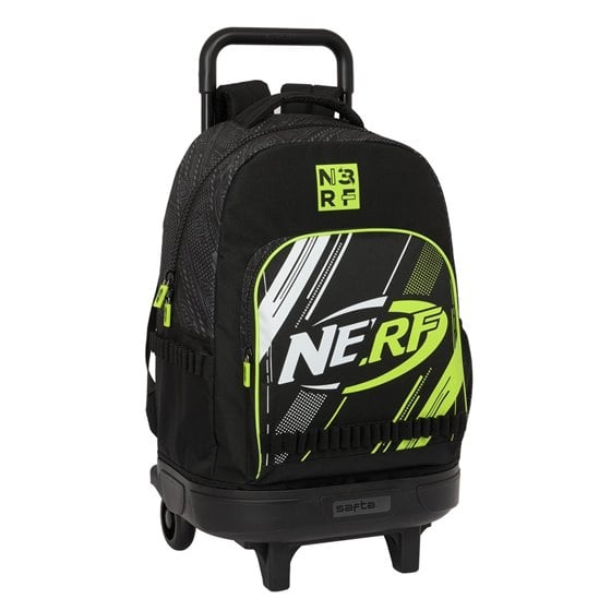 Mochila Grande Con Ruedas Compact Extraible Nerf "Get Ready"33 x 45 x 22 cm.