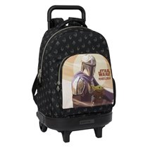 Mochila Grande Con Ruedas Compact Extraible The Mandalorian "This Is The Way"33 x 45 x 22 cm.