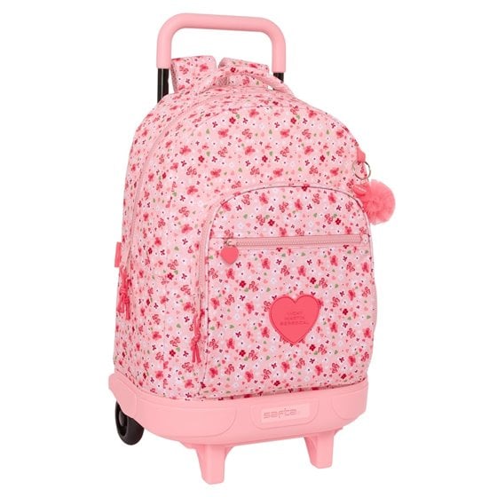 Mochila Grande Con Ruedas Compact Extraible Vmb "In Bloom"33 x 45 x 22 cm.
