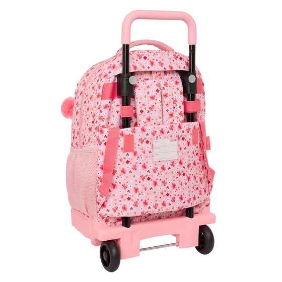 Mochila Grande Con Ruedas Compact Extraible Vmb "In Bloom"33 x 45 x 22 cm.