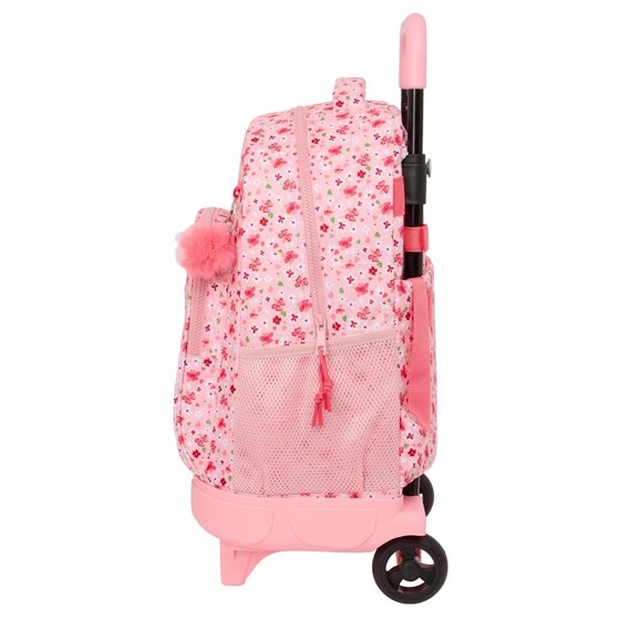 Mochila Grande Con Ruedas Compact Extraible Vmb "In Bloom"33 x 45 x 22 cm.