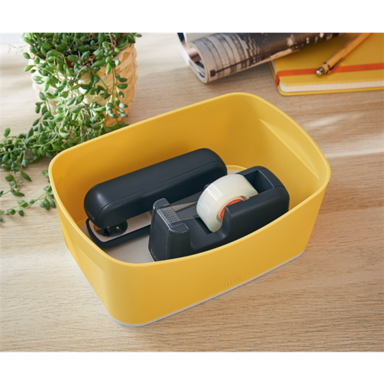 Bandeja De Almacenamiento Leitz Mybox Cosy Amarillo Cálido