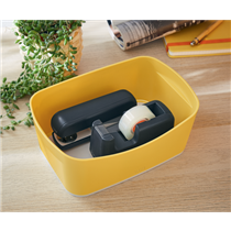 Bandeja De Almacenamiento Leitz Mybox Cosy Amarillo Cálido