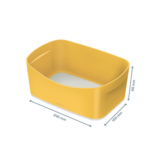 Bandeja De Almacenamiento Leitz Mybox Cosy Amarillo Cálido