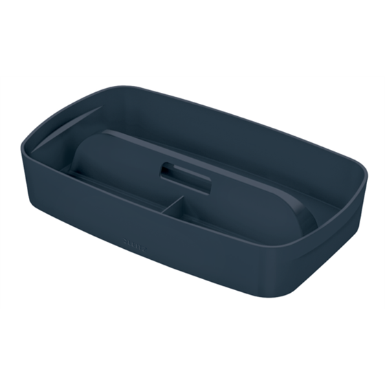 Bandeja Organizadora Leitz Mybox Cosy Con Asa, Pequeña Gris Terciopelo