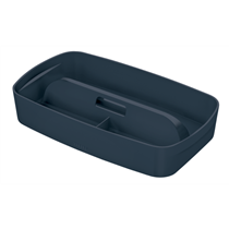 Bandeja Organizadora Leitz Mybox Cosy Con Asa, Pequeña Gris Terciopelo