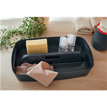 Bandeja Organizadora Leitz Mybox Cosy Con Asa, Pequeña Gris Terciopelo