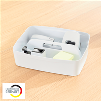 Bandeja Organizadora Leitz Mybox Grande Con Asa, Almacenamiento Blanco