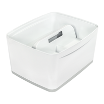 Bandeja Organizadora Leitz Mybox Grande Con Asa, Almacenamiento Blanco