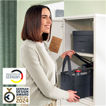 Bolsa De Tela Para El Trabajo Leitz Hot Desking Gris Terciopelo