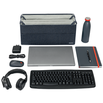 Bolsa De Tela Para El Trabajo Leitz Hot Desking Gris Terciopelo
