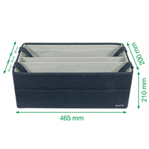 Bolsa De Tela Para El Trabajo Leitz Hot Desking Gris Terciopelo