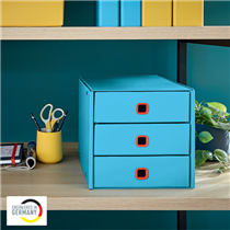 Buc De Cajones Click & Store Leitz Cosy (3 Cajones) Azul Calma