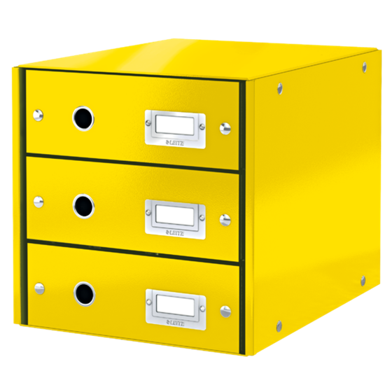 Buc De Cajones Click & Store Wow De Leitz (3 Cajones) Amarillo