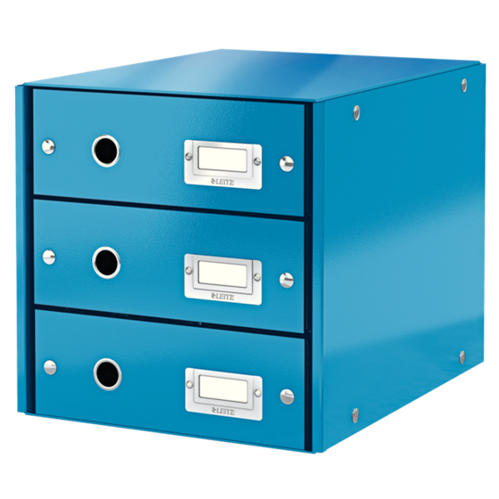 Buc De Cajones Click & Store Wow De Leitz (3 Cajones) Azul