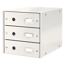 Buc De Cajones Click & Store Wow De Leitz (3 Cajones) Blanco