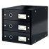 Buc De Cajones Click & Store Wow De Leitz (3 Cajones) Negro