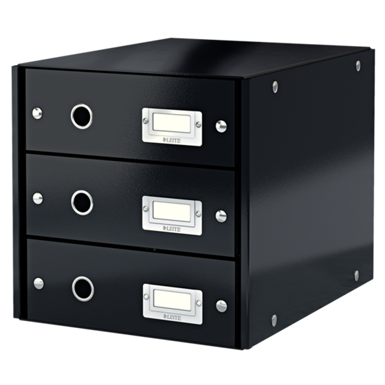 Buc De Cajones Click & Store Wow De Leitz (3 Cajones) Negro