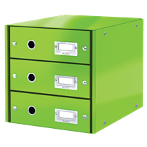 Buc De Cajones Click & Store Wow De Leitz (3 Cajones) Verde