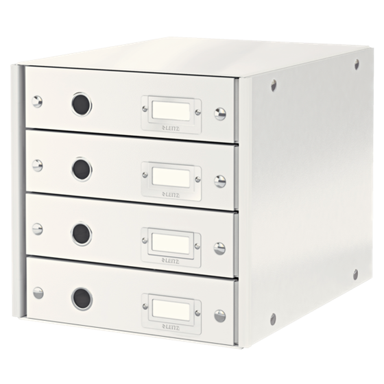 Buc De Cajones Click & Store Wow De Leitz (4 Cajones) Blanco