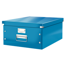 Caja De Almacenaje Grande Click & Store Wow De Leitz Azul