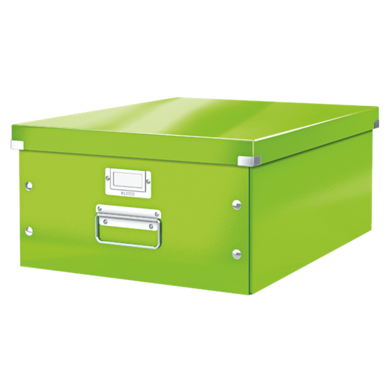 Caja De Almacenaje Grande Click & Store Wow De Leitz Verde