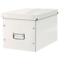 Caja De Almacenaje Grande Click & Store Wow En Forma De Cubo De Leitz Blanco