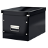 Caja De Almacenaje Grande Click & Store Wow En Forma De Cubo De Leitz Negro