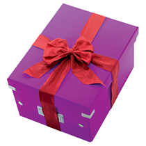 Caja De Almacenaje Grande Click & Store Wow En Forma De Cubo De Leitz Púrpura