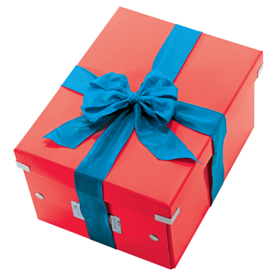 Caja De Almacenaje Grande Click & Store Wow En Forma De Cubo De Leitz Rojo