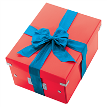 Caja De Almacenaje Grande Click & Store Wow En Forma De Cubo De Leitz Rojo