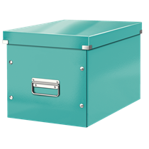 Caja De Almacenaje Grande Click & Store Wow En Forma De Cubo De Leitz Turquesa