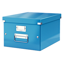 Caja De Almacenaje Mediana Click & Store Wow De Leitz Azul
