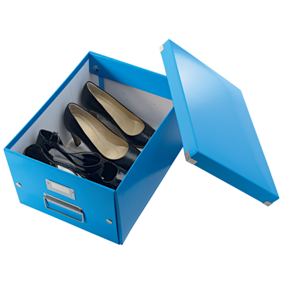 Caja De Almacenaje Mediana Click & Store Wow De Leitz Azul