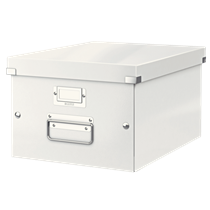 Caja De Almacenaje Mediana Click & Store Wow De Leitz Blanco