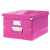 Caja De Almacenaje Mediana Click & Store Wow De Leitz Fucsia