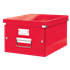 Caja De Almacenaje Mediana Click & Store Wow De Leitz Rojo