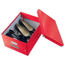 Caja De Almacenaje Mediana Click & Store Wow De Leitz Rojo